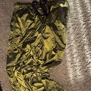 Movement-Metallic Olive Pants M nwot